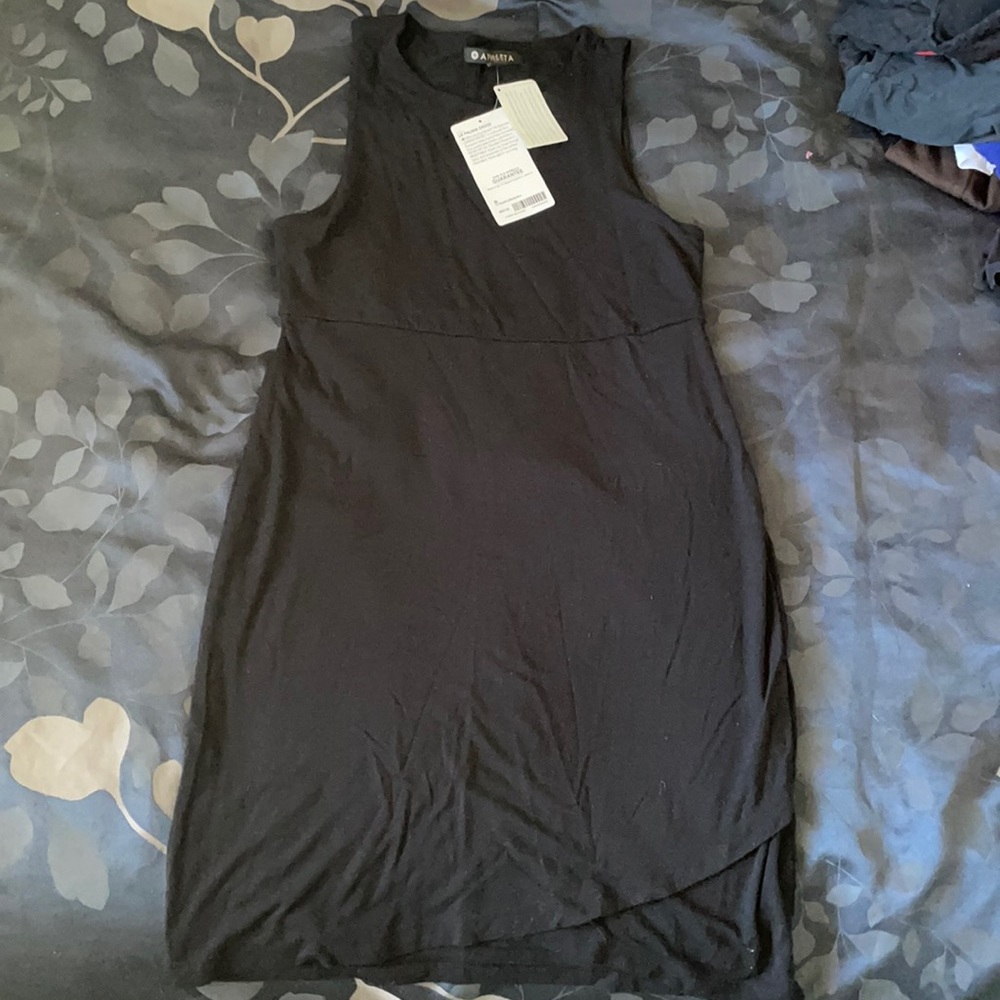 Athleta black dress NWT La Palma small